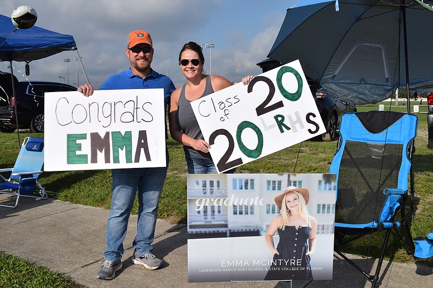 Michael and Jessica McIntyre celebrate their daughter Emma graduating from Lakewood Ranch High School. 