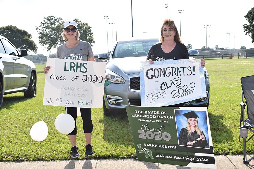 Paula Laurvick and Tracy Huston say it's wonderful to see dozens of parents supporting all the seniors graduating this year.
