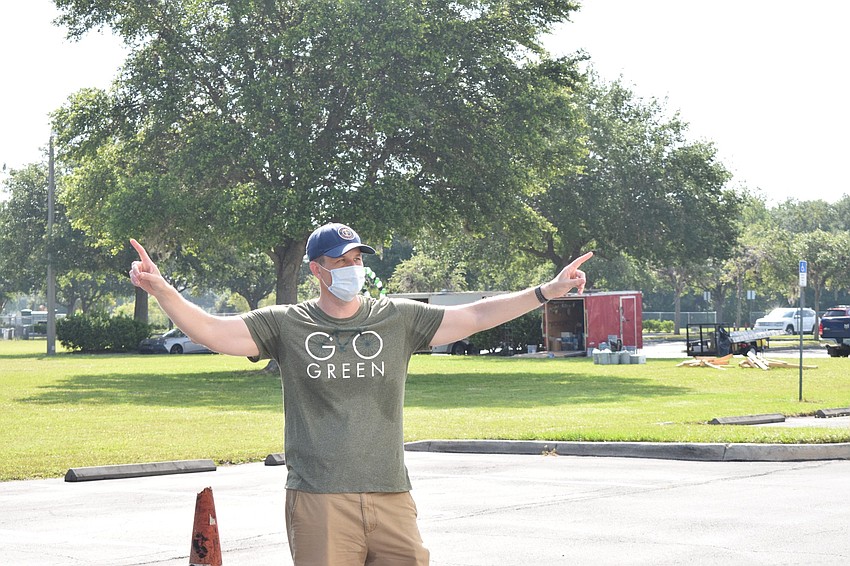 Ben Hall, a social studies teacher, says seniors aren't graduating under the ideal circumstances but the school is there to support them.