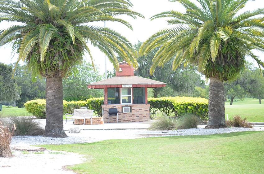 No one was around the starter's building.