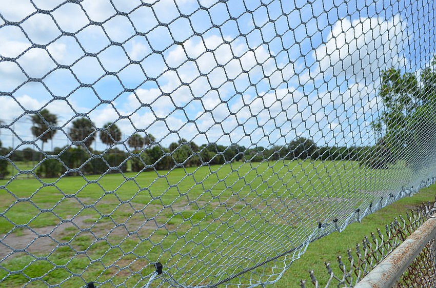 The practice range was empty.