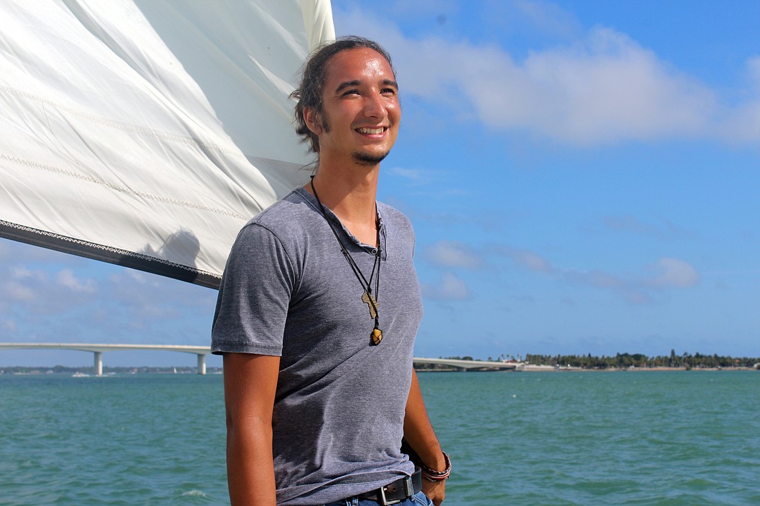 Danny Moroney sails supplies to The Bahamas with his nonprofit Hope Fleet. Brynn Mechem