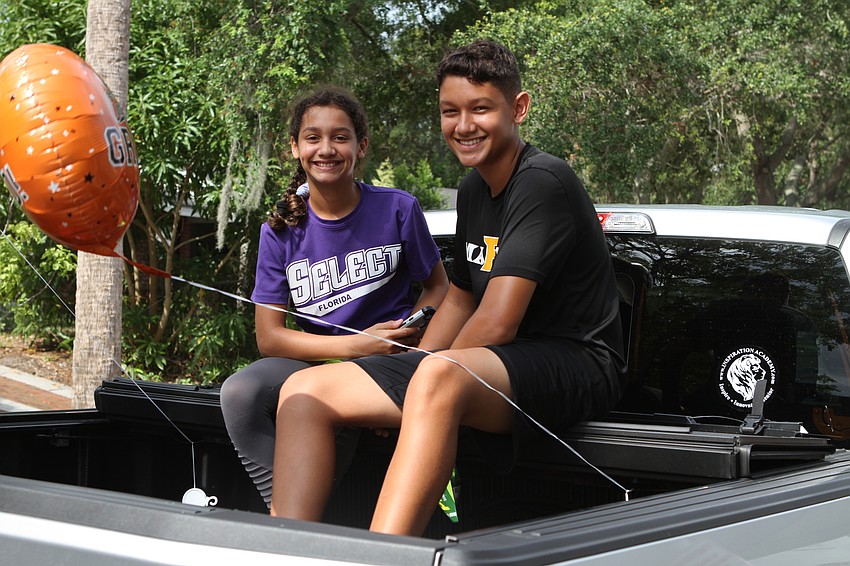Amelia and Anthony Mejia's took the back seat.