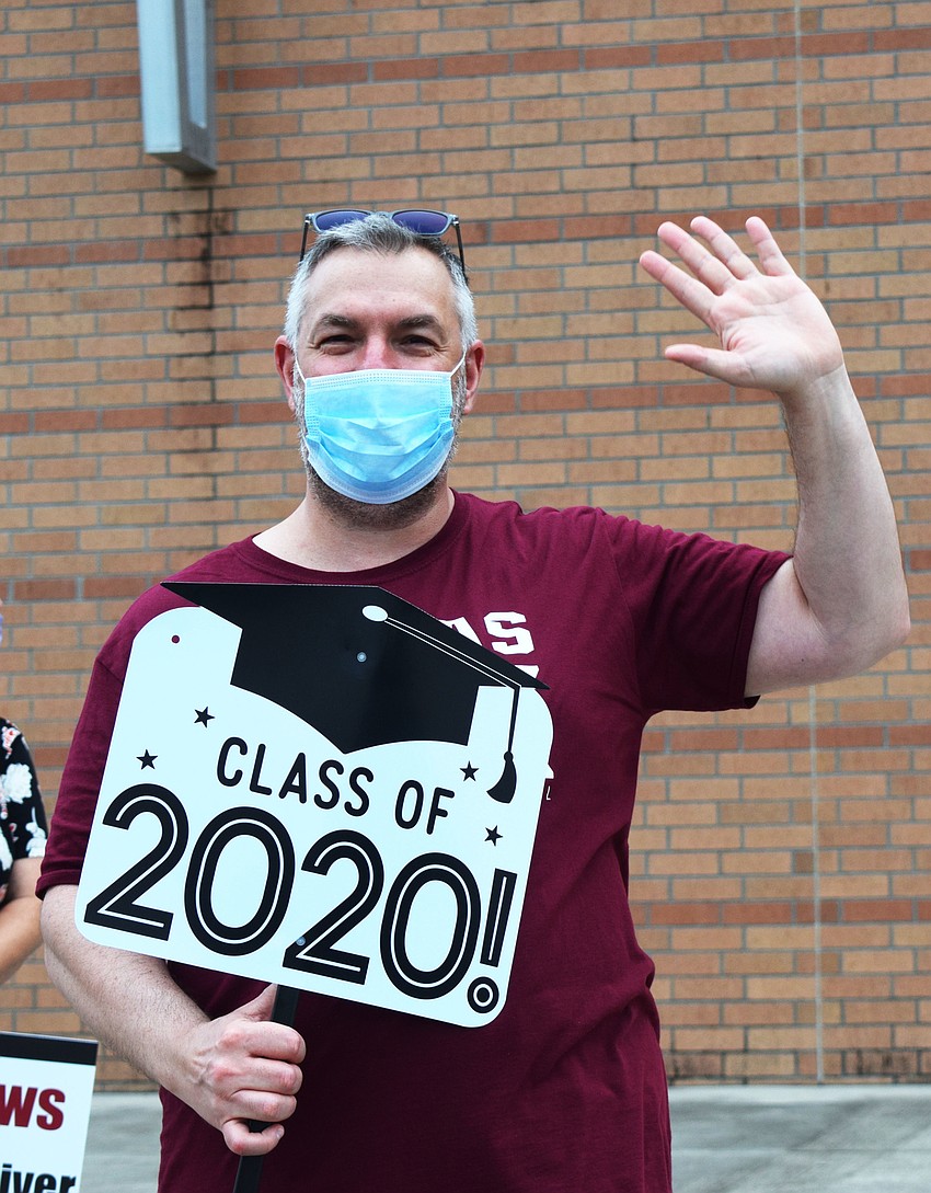 Mark Torlucci celebrates his daughter Sophia's graduation from the high school.