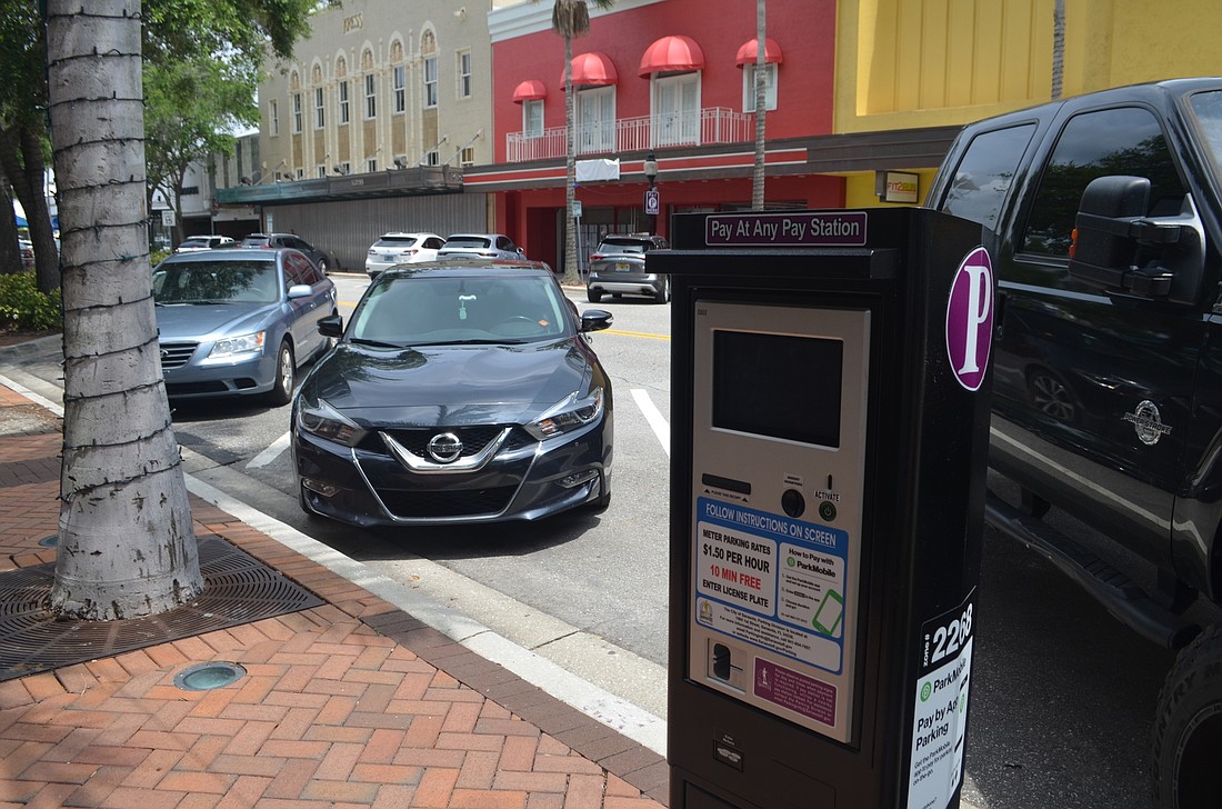 Meters downtown and on St. Armands Circle have remained active, but city staff has not enforced parking regulations.