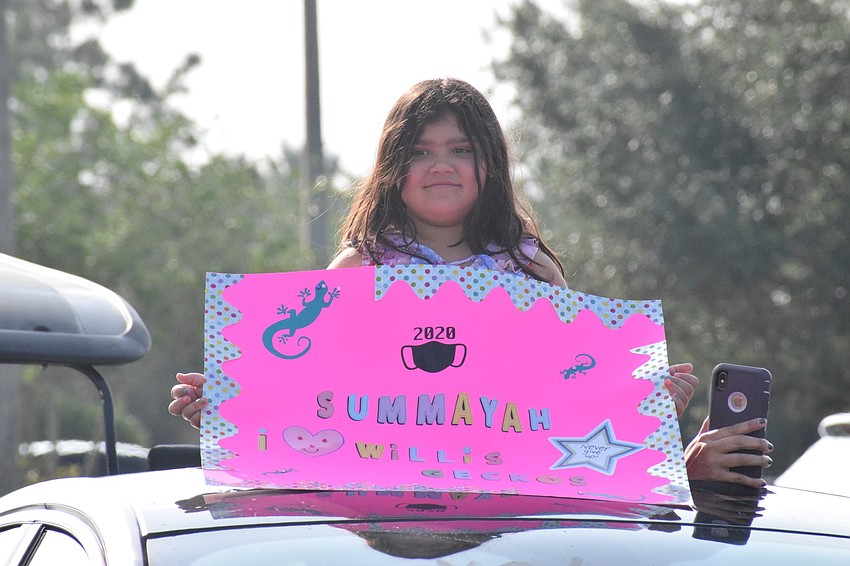 Summayah Munoz, a student at Robert E. Willis Elementary School, loves seeing her teachers after being out of the classroom for e-learning since March.