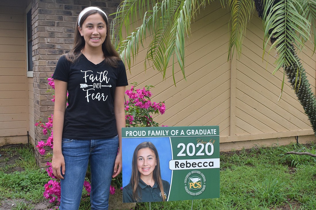 Rebecca Aguilera, a Braden Woods resident and graduate of Palmetto Charter School, is the 10th recipient of the Taylor Emmons Scholarship. She volunteers at her church and plays tennis and basketball.