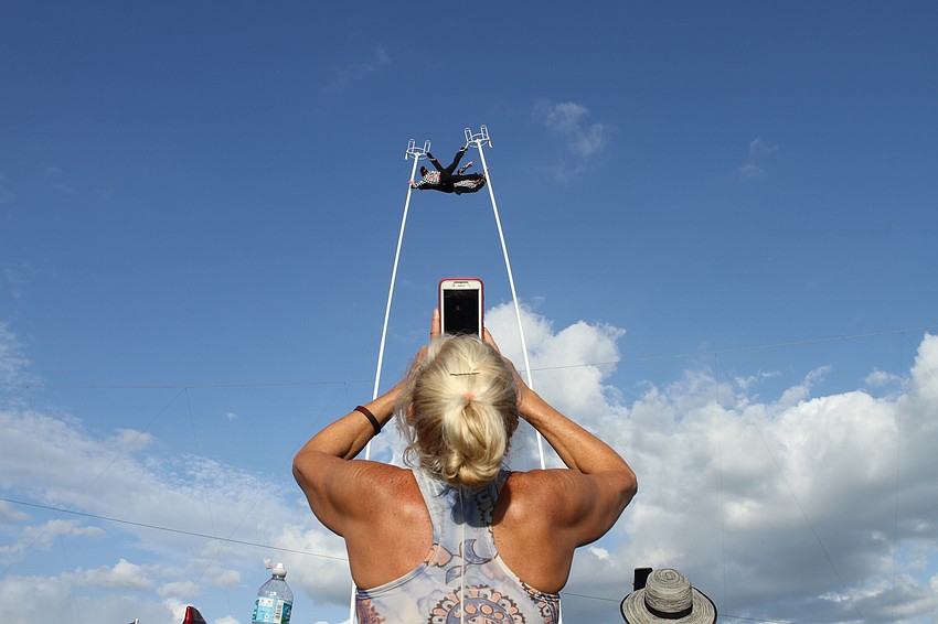 Alec Bryant and Erendira Wallenda did a sway pole performance.