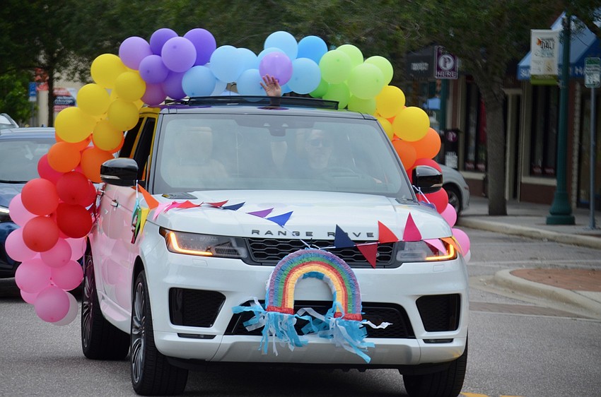 Balloons and festive decorations were everywhere.