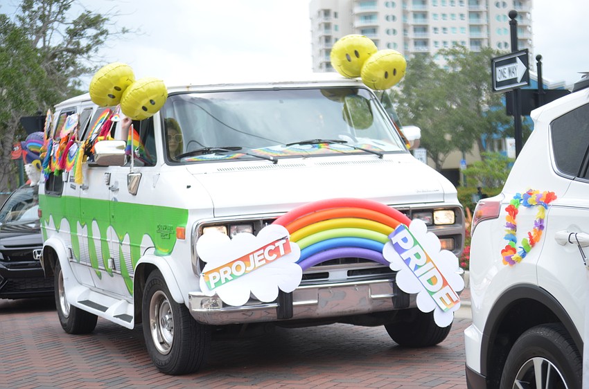 The parade proceeded from U.S. 301 to the bayfront on Main Street.