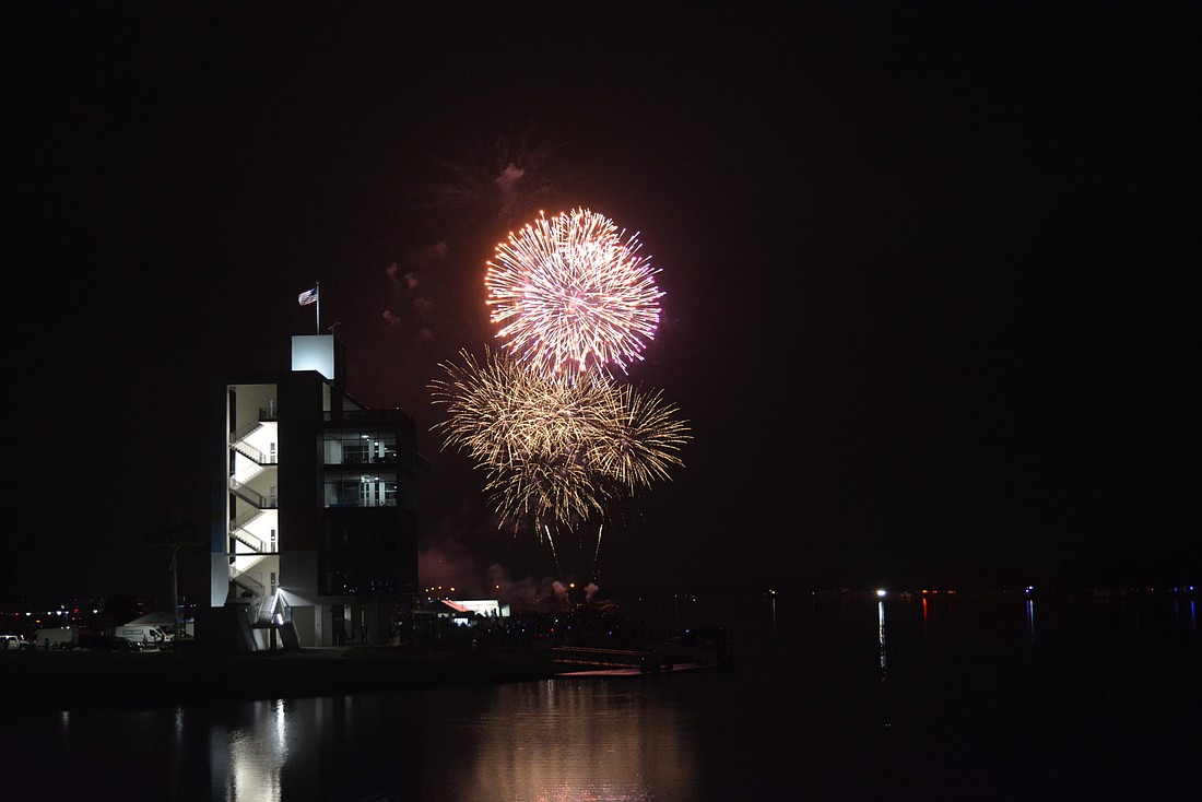 Nathan Benderson Park&#39;s Fireworks on the Lake will be a drive-in celebration with limited parking to abide by social distancing. File photo.