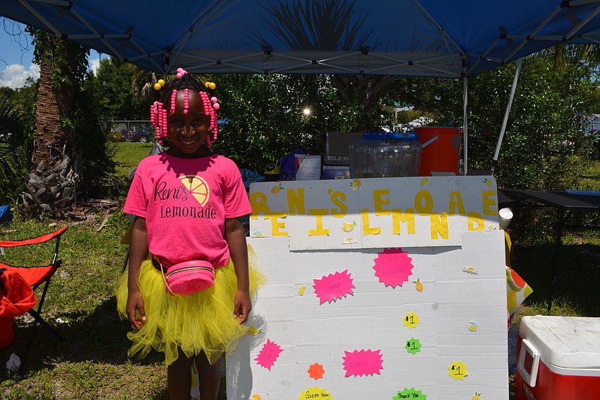 Serenity Johnson, 7, is the owner of Reni’s Lemonade, which she opened when she was 4 years old.