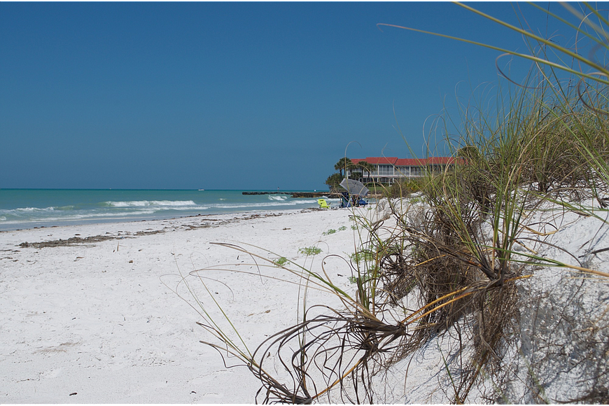 A view of the beach at Longboat Key, Florida.