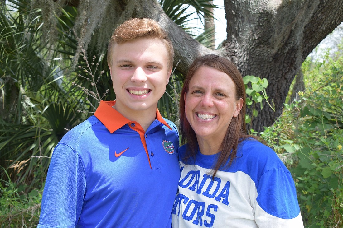 JT Girman enjoys spending quality time with his mother, Danielle, before he goes to the University of Florida. He was supposed to take summer classes, but they were canceled due to COVID-19.