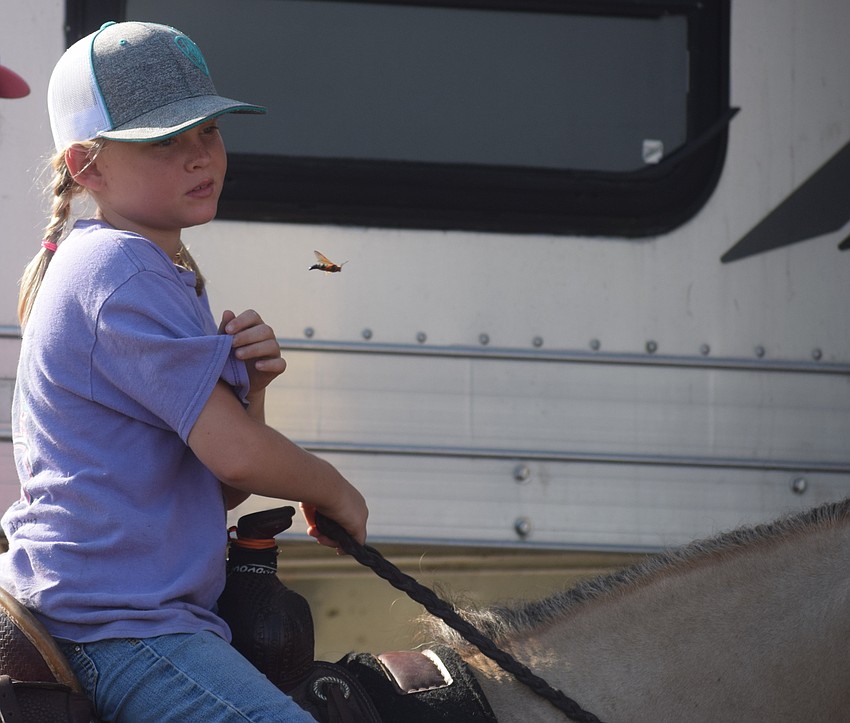Myakka City's Cooper Jones, 9, is ready to get the competition started.