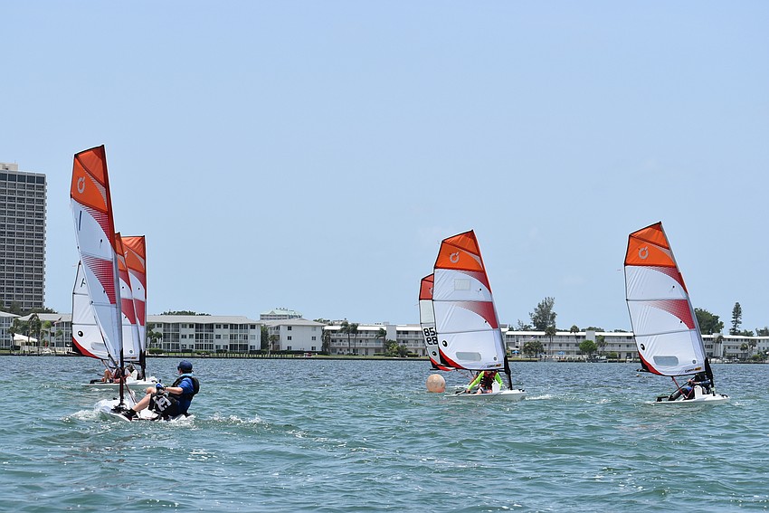 Open skiffs are for the more advanced sailors.