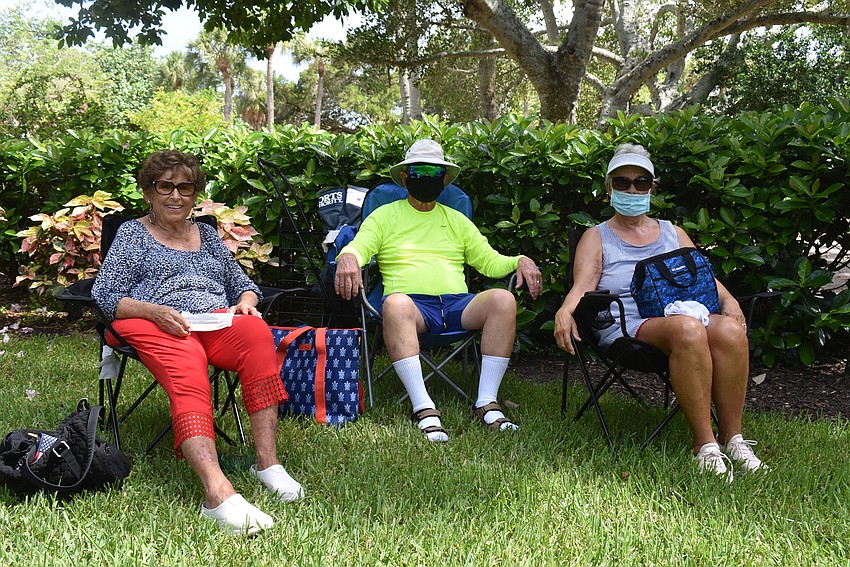 Doris Bushman and Ron and Sue Dunlap