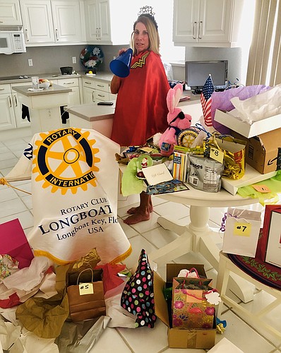 Rozance amidst her gifts. Courtesy photo.