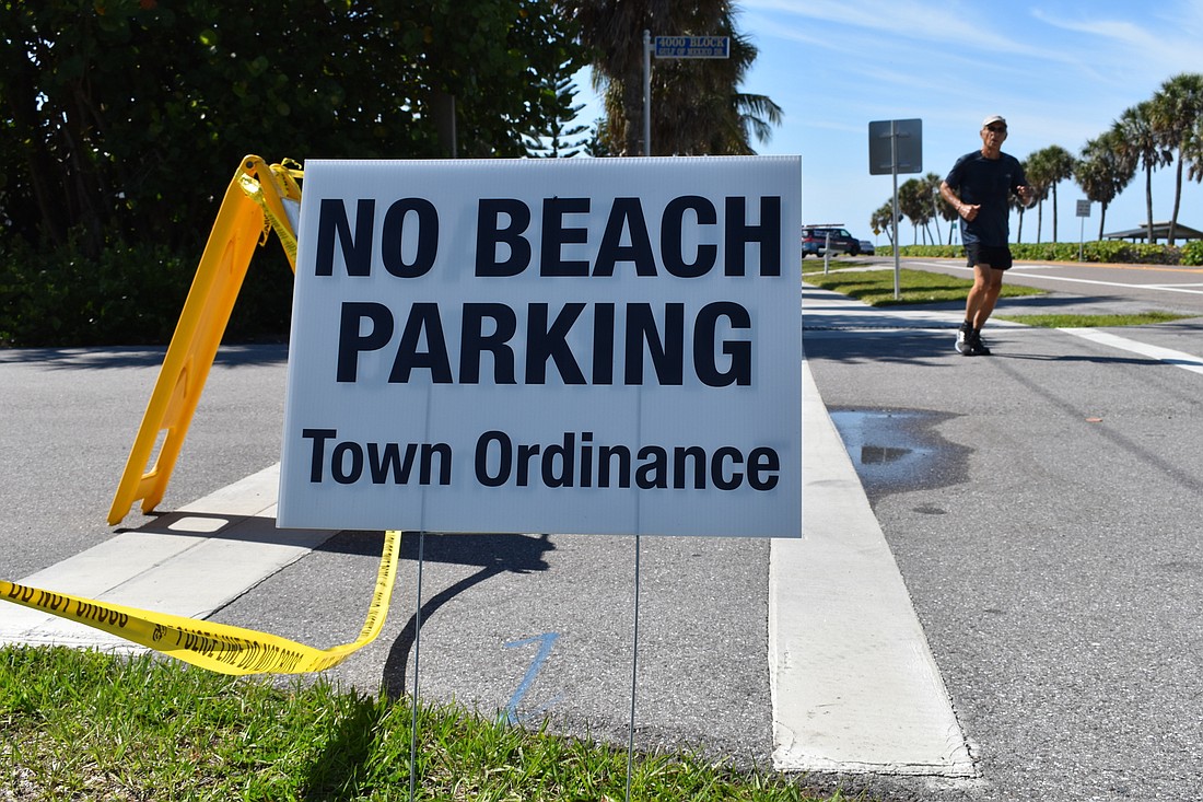 The town of Longboat Key&#39;s public beach parking is expected to remain closed until at least July 27.
