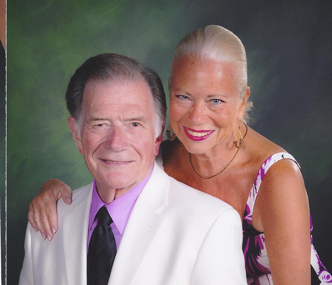 Edward Alley with his late wife, June LeBell