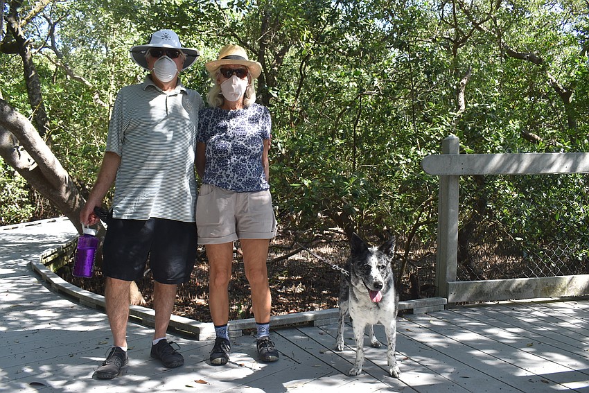 John Brewster, Emily Herman and Aggie.