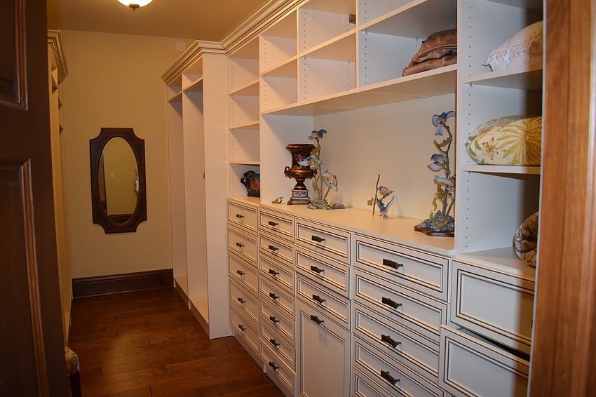 One of two closets off the master bedroom. Photo by Jay Heater