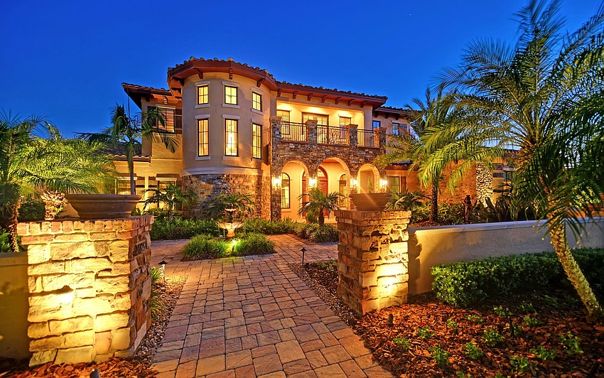 A $4.495 million home at 15514 Anchorage Place in the Lake Club of Lakewood Ranch highlights luxury homes in the market. Courtesy photo