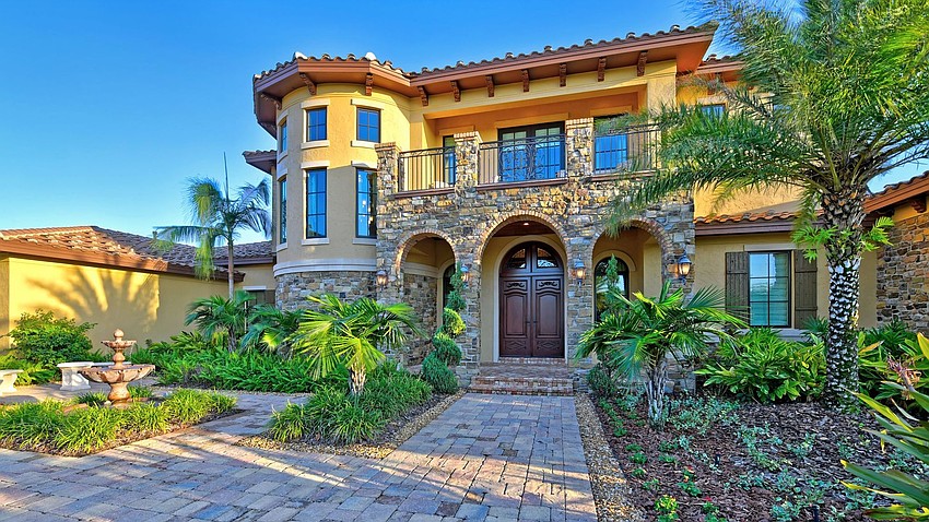 A $4.495 million home at 15514 Anchorage Place in the Lake Club of Lakewood Ranch highlights luxury homes in the market. Courtesy photo