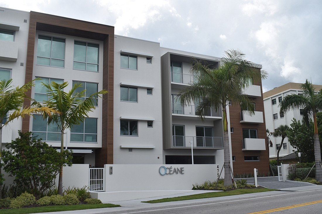 Unit 101 condominium at 4750 Ocean Blvd. was built in 2019 with four bedrooms, four-and-a-half baths and 4,439 square feet of living area.