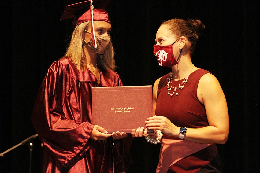 Caroline Kennelly accepted her award.
