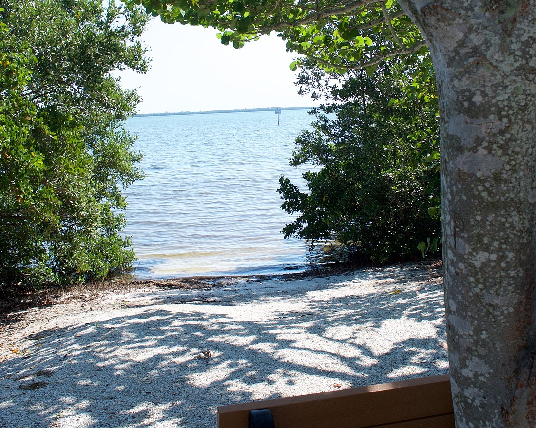 The water testing site nearest Longboat Key is a spot in Sarasota Bay east of Joan Durante Park.