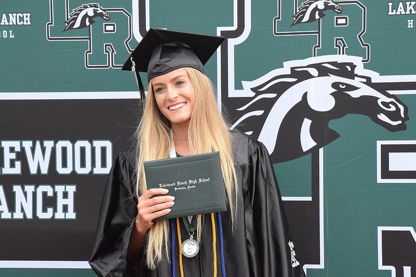 Deklyn Falkner is excited to finally graduate from Lakewood Ranch High School. She plans to go into the medical field.