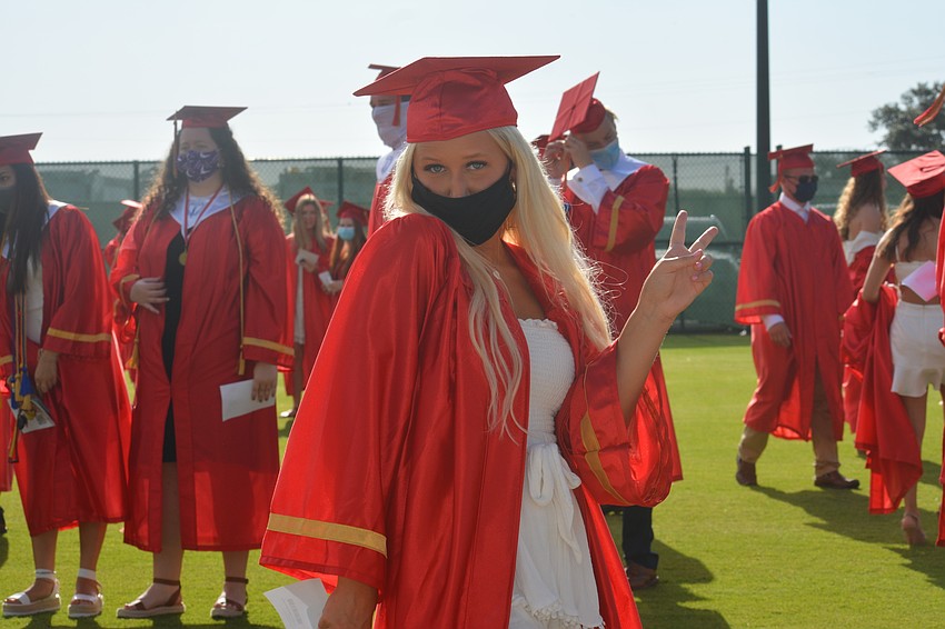 Victoria Wilson poses on her graduation day.