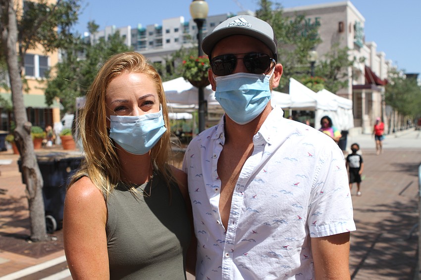 Tori and Andre Helmuth made sure to pick up some empanadas.