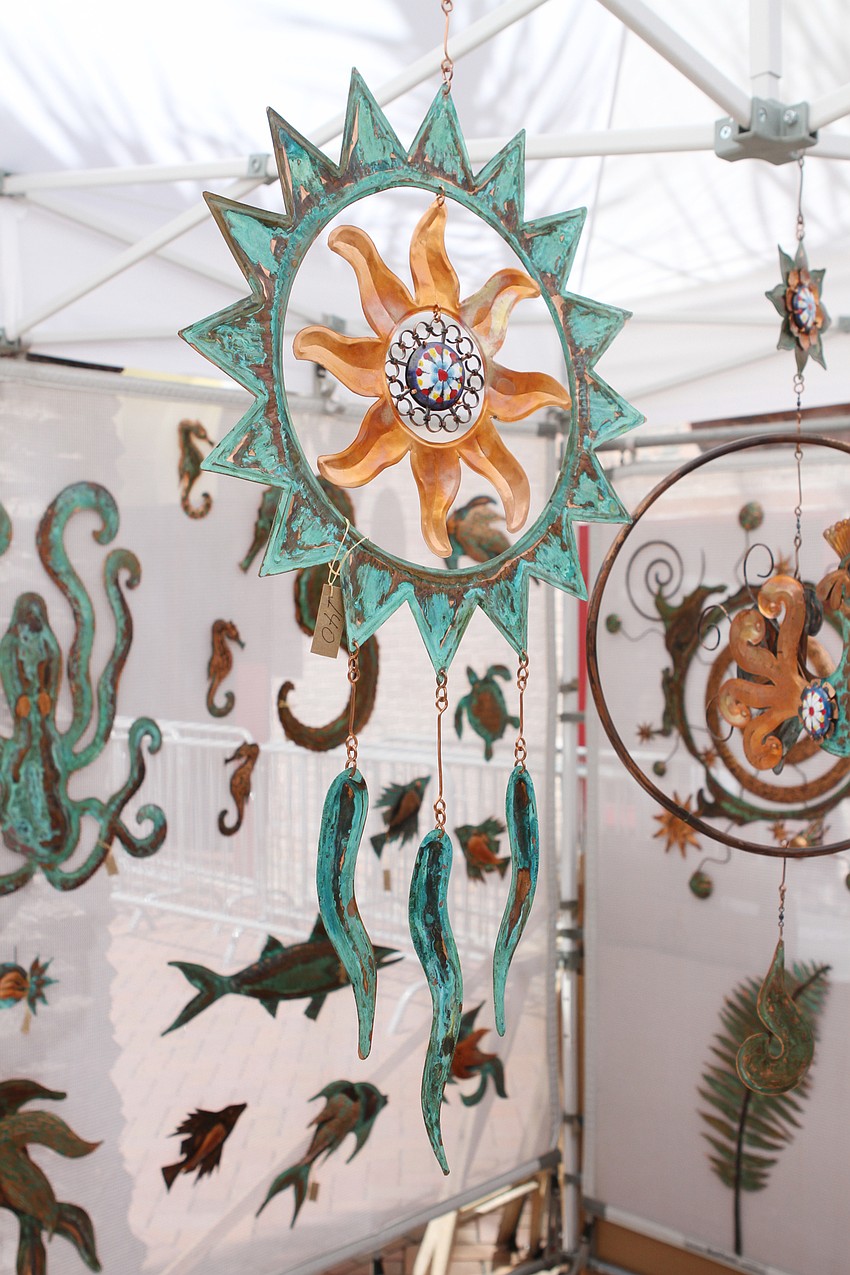 Fernando Canales has been making homemade copper art for 45 years.
