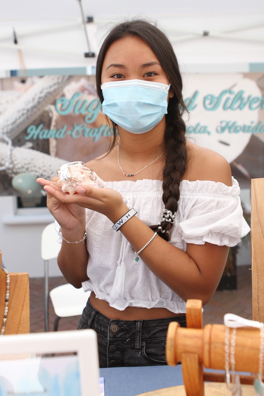Maggie Wyatt manned the Sugar Sand Silver booth.