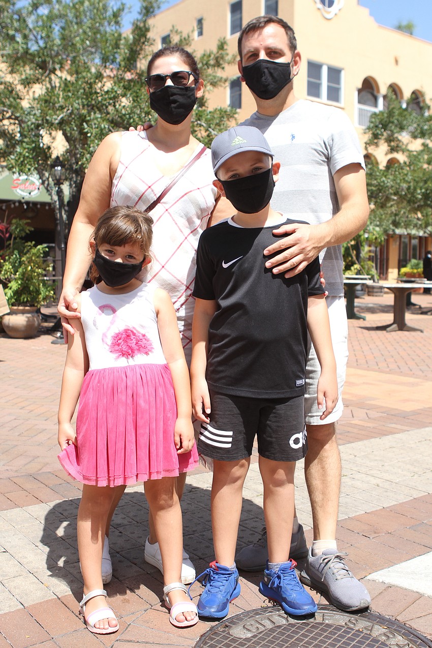 Erisa, Hana, Ilir and Alvin Alimema went as a family.