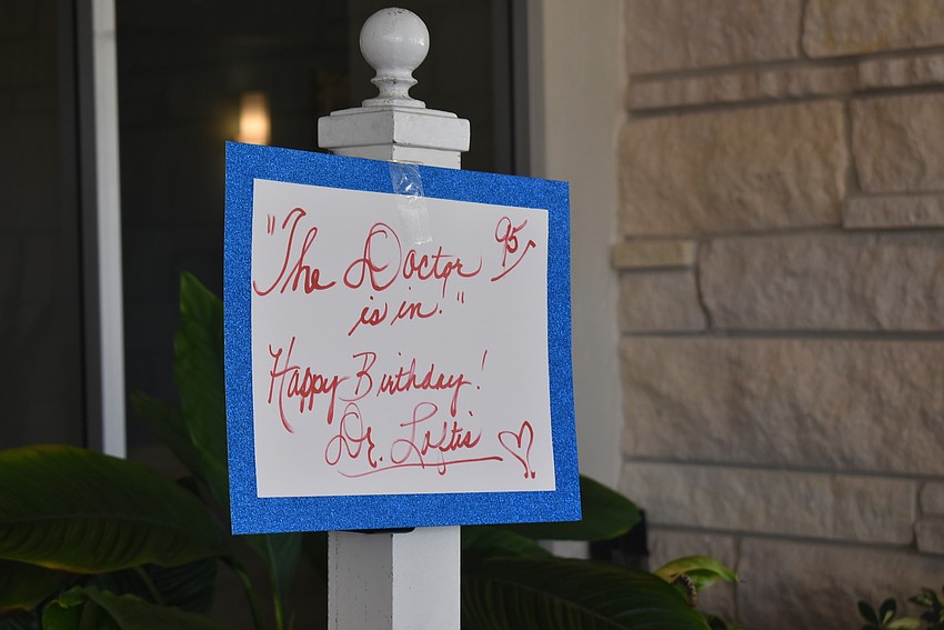 Posted signs celebrated Loftis.