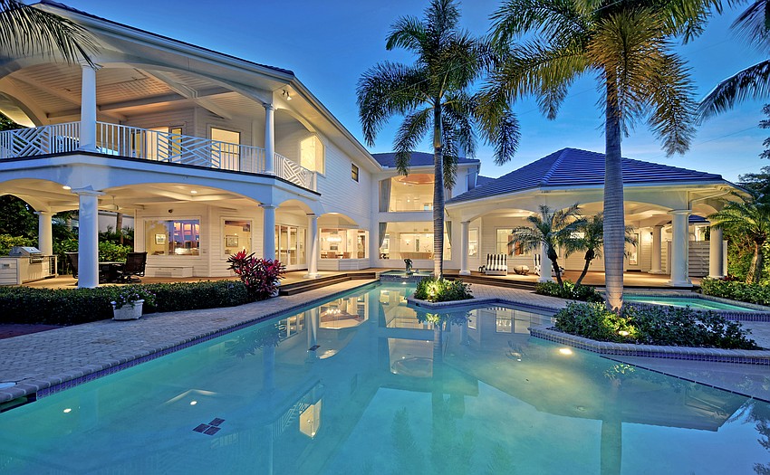 The outdoor entertainment area features more than 4,000 square feet of space.