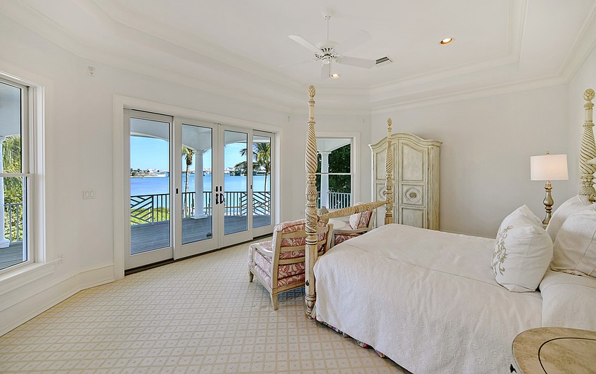 The home offers five bedrooms.