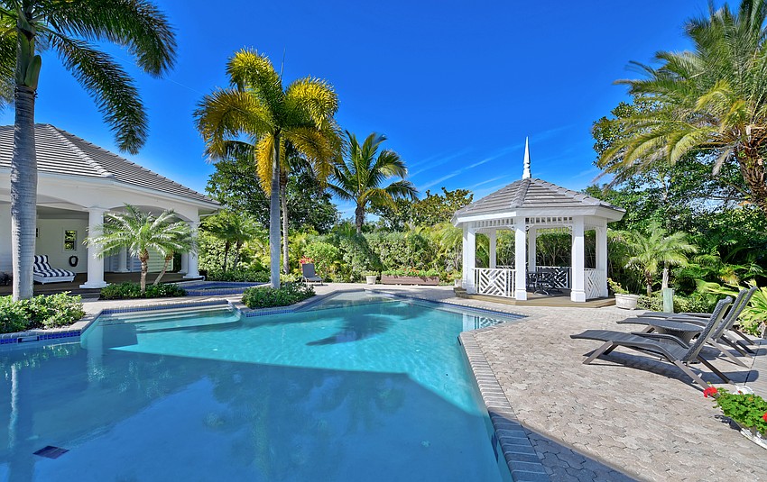 The outdoor entertainment area features more than 4,000 square feet of space.