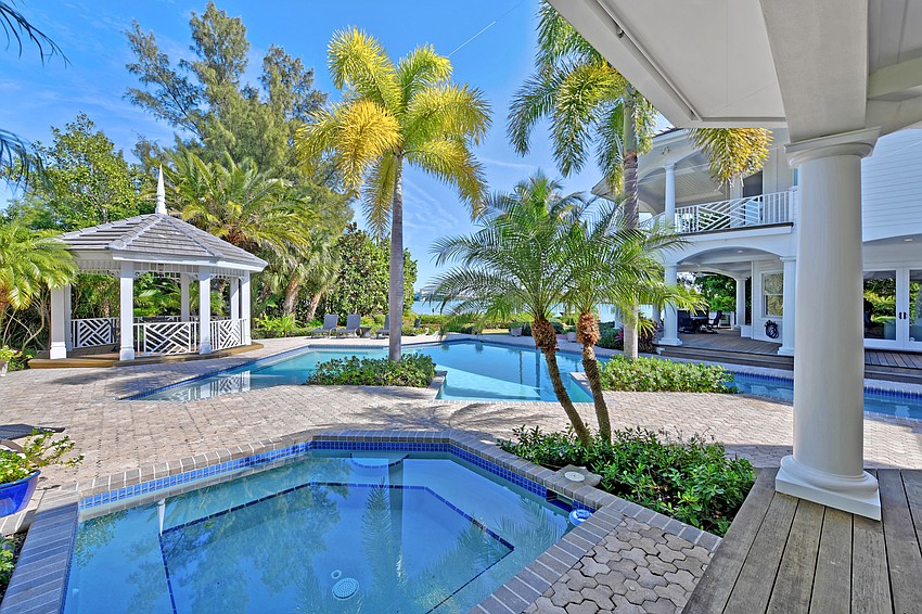 The outdoor entertainment area features more than 4,000 square feet of space.