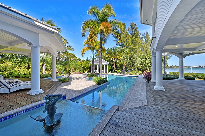 The outdoor entertainment area features more than 4,000 square feet of space.