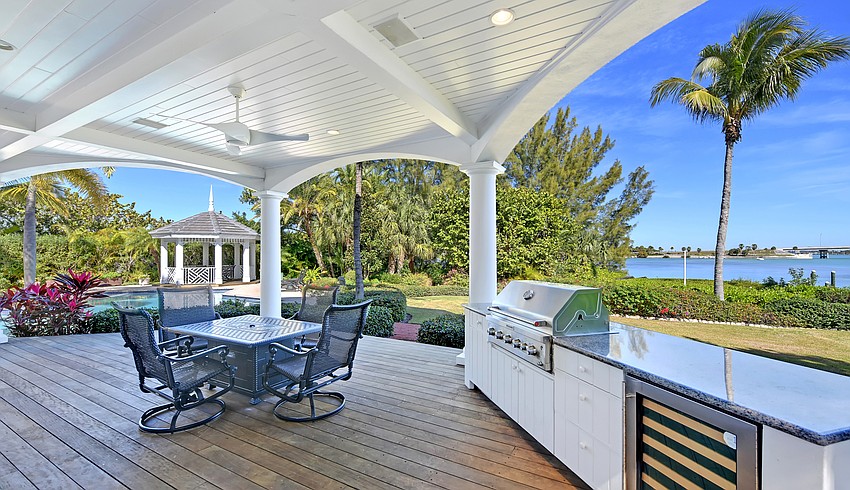 The outdoor entertainment area features more than 4,000 square feet of space.