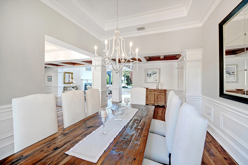 Indoor living space is more than 9,100 square feet on two levels.