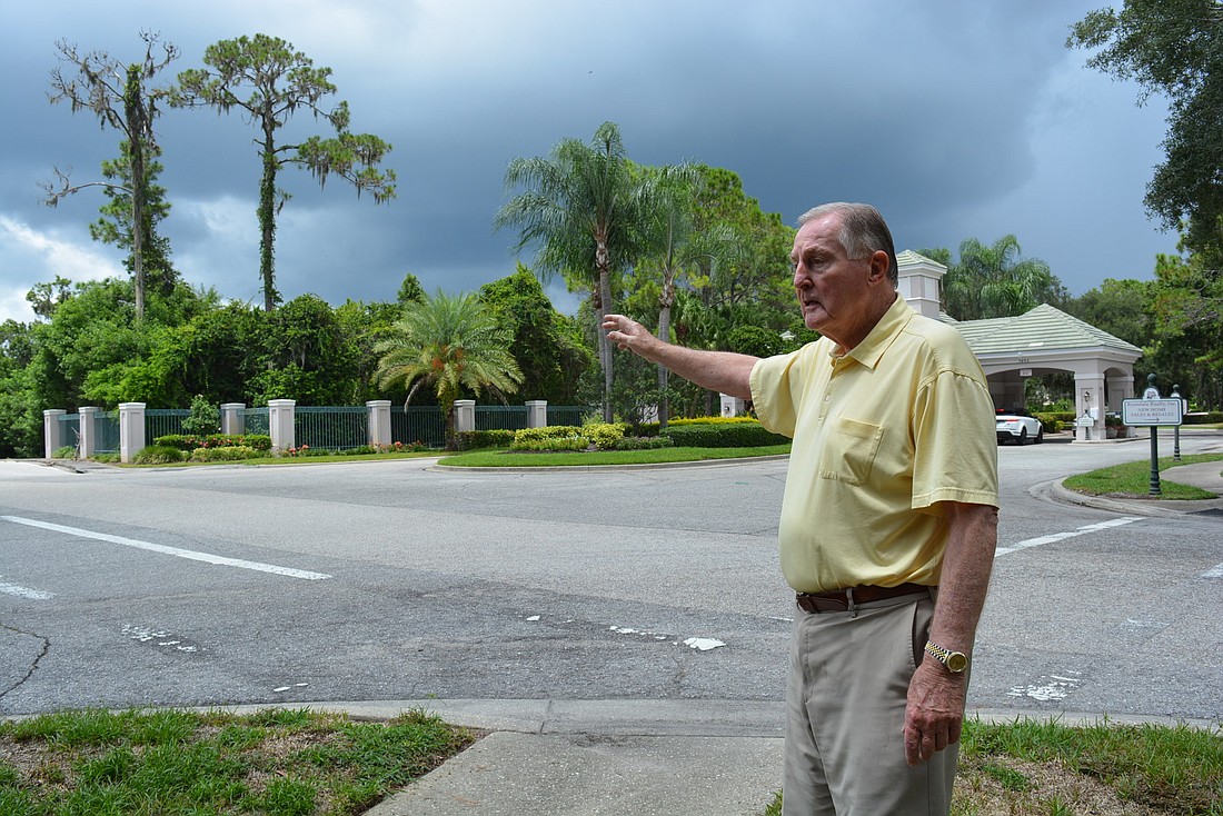 Rosedale Golf and Country Club resident Fred Booth said Rosedale maintains 87th Street East and residents would be upset if cement trucks use the entrance to get to State Road 70.