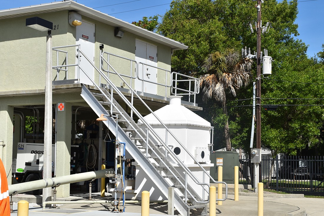 Lift Station D at 521 Gulf Bay Road collects sewage from the town of Longboat Key and pumps it to a treatment facility next to the Manatee County Golf Course in Bradenton.