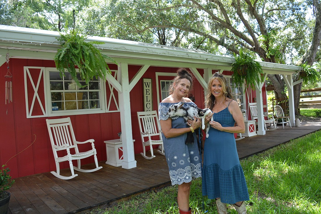 South West Florida Therapy Animals Partners Ana Dod, with Boots, and Heather Perry, with Milo, hope to host events at the nonprofit&#39;s campus to help raise funds for the animals&#39; care.