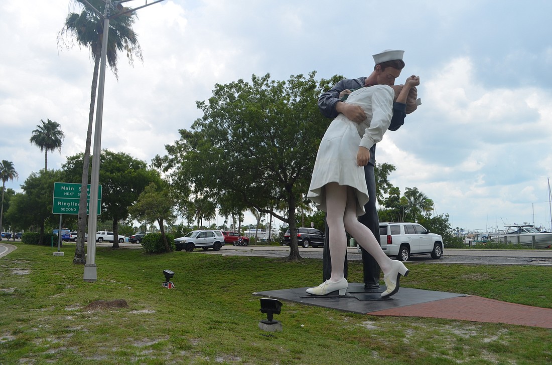 Although the City Commission planned to move Unconditional Surrender into storage during construction of a nearby roundabout, the city&#39;s Public Art Committee is recommending a permanent relocation off the bayfront.