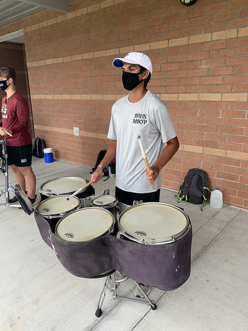Senior Gabrial Garcia plays practices on his quads. Courtesy photo.